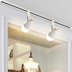 Faretto <span class=keywords><strong>a</strong></span> Binario Nordic Macaron LED in Ferro Ra 95 per Soggiorno, Parete di Fondo, Negozio di Abbigliamento Commerciale, Showroom, Montaggio <span class=keywords><strong>a</strong></span> Superficie - Product Image 2