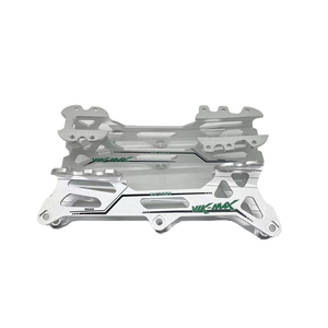 โครงรองรับรองเท้าสเก็ตแบบอินไลน์ 1 คู่ ทำจากอลูมิเนียมอัลลอยด์  โครงสร้าง CNC สำหรับรองเท้าสเก็ตความเร็วสูง 3 ล้อ น้ำหนักเบา - Product Image 1