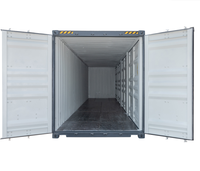 Conteneur d'expédition 40HC, 40 pieds, côté ouvert, stockage de marchandises sèches, 4 portes latérales disponibles