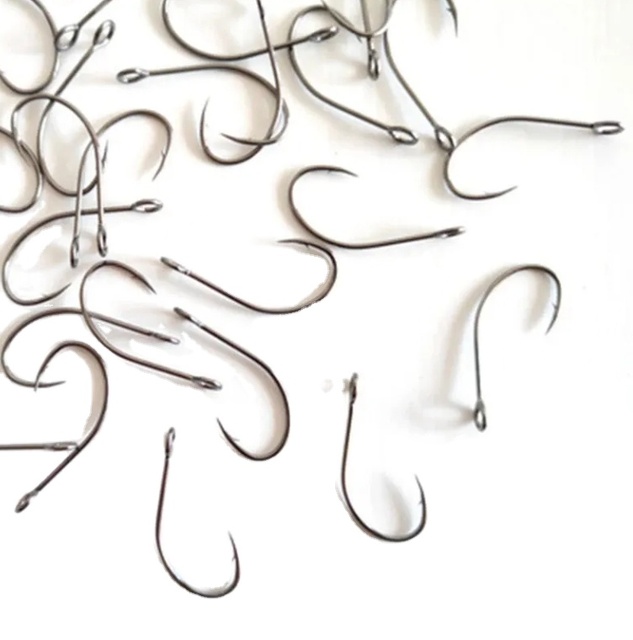 High Carbon Steel Trouts Single Hook Nickel Large Hole Spoon Bait Hook Stream Bait Trout / Bulk Packing Circle Hooks Fishing