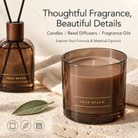 Diffuseur de parfum sans flamme en rotin avec couvercle en bois, ornements d'aromathérapie pour chambre à coucher, parfum d'huiles essentielles longue durée