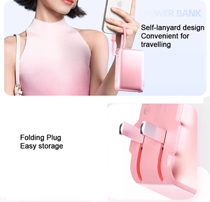 סוללת גיבוי ניידת בעיצוב חדש לשנת 2026 עם כבלי USB-C מובנים, 45 וואט, עיצוב יוקרתי לטיולים בחוץ - Product Image 5