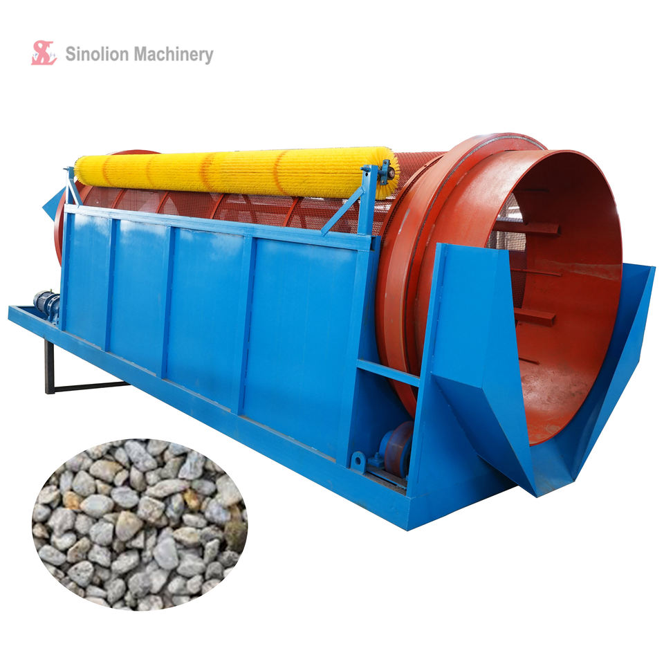 Small Drum Screen Machine Rotary Sieve for Stone Sand Mud Blook Powder ...