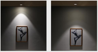 Prix usine réglable Downlight noir blanc Cob plafond anti-éblouissement profond Led 5w 6w 3w Mini Spot Led Light