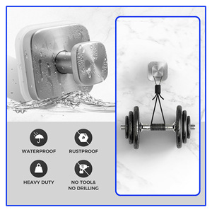 Crochet à ventouse en acier inoxydable <span class=keywords><strong>Porte</strong></span>-serviettes de salle de bain <span class=keywords><strong>Porte</strong></span>-serviettes amovible Crochets pour <span class=keywords><strong>peignoir</strong></span> et luffa avec finition brossée - Product Image 4