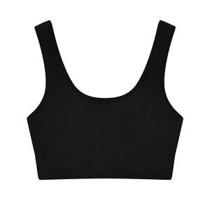 <span class=keywords><strong>Soutien</strong></span>-<span class=keywords><strong>gorge</strong></span> de fitness tricoté une pièce sans couture Design sans fil rembourré Gilet de sport en spandex respirant à bretelles pour le yoga actif - Product Image 6