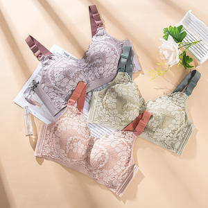 Tallas grandes de EE. UU. 36 38 40 42 44DE Copa Venta al por mayor Copa de látex cómoda Pecho grande Mujeres embarazadas Sujetador de lactancia de maternidad de encaje - Product Image 1