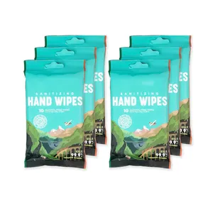 Individually Wrapped Travelling Body Wipes Deodorizing Bamboo With Natural Ingredients Soft And For Household Use