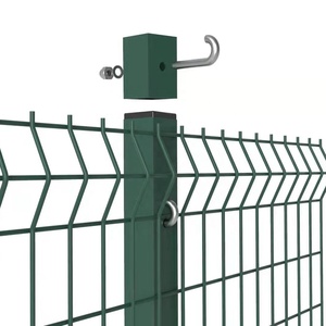 4.5mm an ninh cao dây thép cong lưới hàng rào PVC tráng thép mạ kẽm hàn lưới hàng rào với <span class=keywords><strong>3</strong></span> uốn - Product Image 2