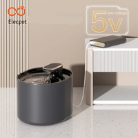 Elecpet Vente en gros Fontaine d'eau pour animaux de compagnie Fontaine d'alimentation en eau intelligente pour animaux de compagnie Distributeur 3L Option de couleur blanche