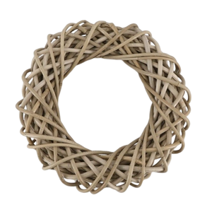 Corona de ratán Natural para Navidad, adorno bohemio de mimbre tejido, perfecto para decoración de Navidad - Product Image 1