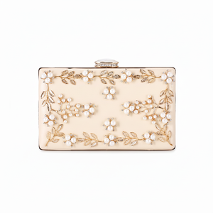 Bolso de noche con cristales y diamantes de imitación para mujer con correa de mano con diseño de calavera para fiesta con forma de pastel - Product Image 1