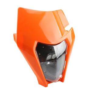 Faro de motocicleta Zuqing HL117 ABS LED negro para motocicleta todoterreno, luz alta y baja - Product Image 2