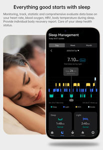 Gestroomlijnde Slimme Gezondheidsring Met Ppg-Sensor Sos-Knop Bewegingsdetectie Slimme Aanraakbediening - Product Image 4