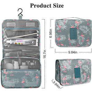 100pcs du lịch treo vệ sinh cá nhân rửa túi có thể gập lại không thấm nước mỹ phẩm trường hợp trang điểm tổ chức hộp lưu trữ vệ sinh cá nhân tính năng cao cấp - Product Image 4