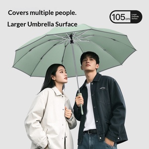 280T Thickened Business 10 Bone <b>Automatic</b> Reverse <b>Umbrella</b> Double Safety Reflective Strip Printing Factory Spot - Product Image 4