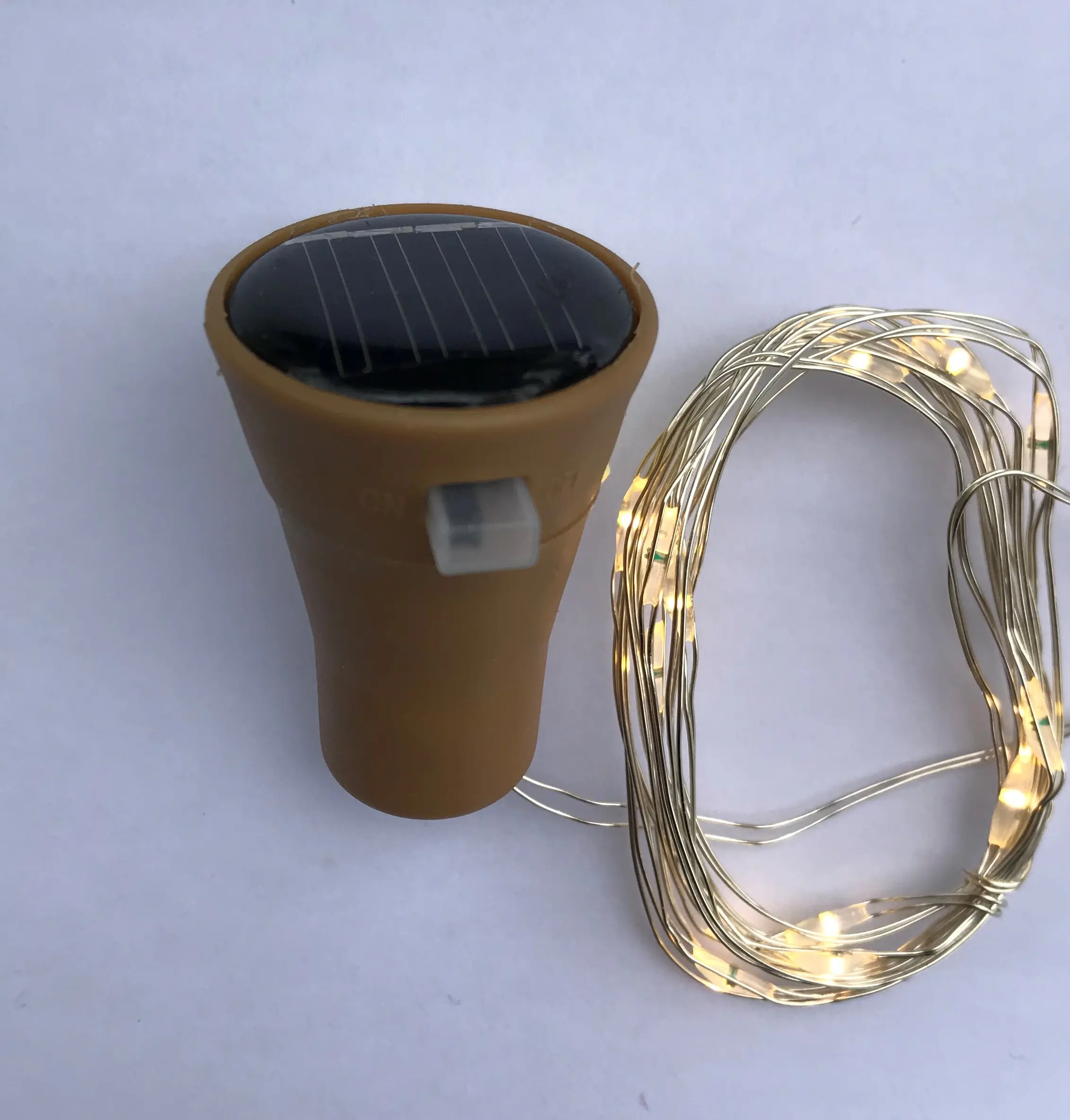 20 LEDs Waterproof Solar Wine Bottle Cork Copper String Lights Lights for Christmas Outdoor Wedding