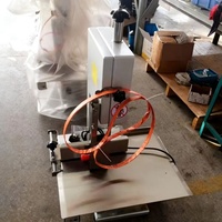 Scie à viande et à os électrique de comptoir professionnelle en acier inoxydable pour la découpe de viande congelée, idéale pour les restaurants et les boucheries