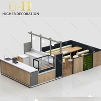 Quiosco de café Equipo de cafetería Mostrador de cafetería Soporte de quiosco de diseño para Centro Comercial