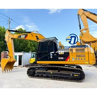 Excavatrice de taille moyenne la plus vendue, marque Caterpillar, excavatrice d'occasion CAT 324dD2L, excavatrice d'occasion à bon prix