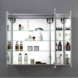 <span class=keywords><strong>Miroir</strong></span> de salle de bain de luxe avec éclairage LED Infinity, interrupteur tactile, lumière 3000K-6000K, cadre en aluminium, indice de protection IP54 - Product Image 2