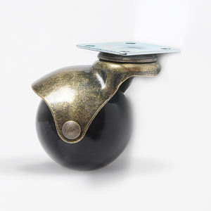 Antike Möbel Rollen Eisen Rollen Lenk rollen Messing Kugellager Gleit bremse Deckplatte Fabrik Wohnzimmer Stahl PP - Product Image 2