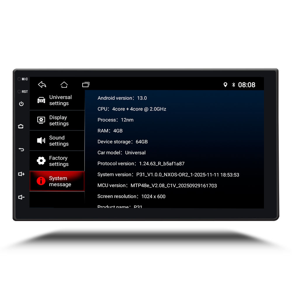 P31 4 núcleos 7 pulgadas 2+32G