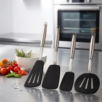 Ustensiles de cuisine en silicone multifonctionnels pour barbecue, spatules pour crêpes et friture de poisson