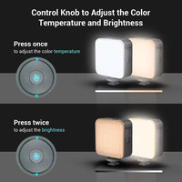   Lumière vidéo LED P96, éclairage portable pour caméra, 96 LED pour la photographie et la vidéo, rechargeable 2200mAh, CRI 95+