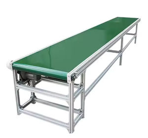 Özelleştirilmiş yüzey boyutu Pvc bant konveyör sistemi gıda sınıfı konveyör bant malzemesi yatay yassı bantlı taşıyıcı makinesi - Product Image 1