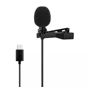 Micrófono de solapa Lavalier Jmary, interfaz tipo C, micrófono de condensador omnidireccional para portátil móvil, micrófono de conferencia Vlog - Product Image 6