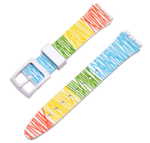 Correa de <span class=keywords><strong>Reloj</strong></span> de Repuesto de Goma de 16 mm, 17 mm, 19 mm, Correa de <span class=keywords><strong>Reloj</strong></span> de Silicona Colorida para <span class=keywords><strong>Reloj</strong></span> <span class=keywords><strong>Swatch</strong></span> - Product Image 4