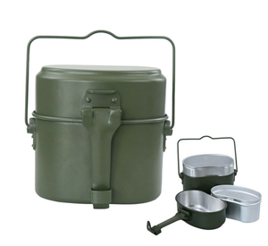 Kit de cuisine portable de style allemand en 3 pièces, boîte à lunch pour pique-nique, kit de cuisine soviétique russe - Product Image 2