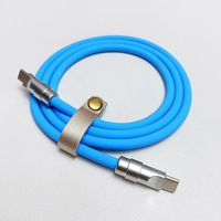 2025 superventas 240W Usb C a Usb C Cable de silicona líquida Cable de carga rápida para teléfono personalizado 1m/2M para Apple Huawei Sungsum