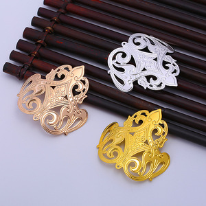 Boucles d'oreilles en laiton résultats métal couleur or bricolage bijoux en <span class=keywords><strong>filigrane</strong></span> fournitures Mandala motif breloques pour la fabrication de bijoux - Product Image 6