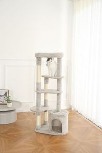 Torre de árbol <span class=keywords><strong>para</strong></span> gatos Extra alta <span class=keywords><strong>para</strong></span> gatos grandes <span class=keywords><strong>Gimnasio</strong></span> resistente de varios niveles <span class=keywords><strong>para</strong></span> mascotas con cuerda de sisal <span class=keywords><strong>para</strong></span> gatos múltiples - Product Image 6