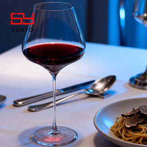 Элегантные хрустальные бокалы для вина с длинной ножкой, 750 мл, с гравировкой логотипа на заказ, для свадеб, ресторанов, Рождества - Product Image 6