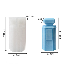 Moule en silicone 3D <span class=keywords><strong>pour</strong></span> flacon de <span class=keywords><strong>parfum</strong></span>, résine, bougies, savon, bricolage, aromathérapie, plâtre, chocolat, <span class=keywords><strong>fondant</strong></span>, outil de pâtisserie, décoration intérieure - Product Image 5
