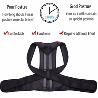 Ceinture Renforcée Colonne Lombaire Posture Correcteur Gilet Réglable Dos Soutien Sangle Épaule Colonne Lombaire Attelle Cou Civière Formateur