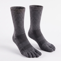 Chaussettes à cinq doigts en laine mérinos pour la randonnée, pour hommes et femmes