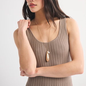 Nuevo Vestido Largo Fluido con Cuello Redondo y Pliegues en A, de Punto Acanalado, sin Mangas, para Mujer, de LEDUO - Product Image 2