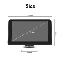 Écran Carplay 7 pouces 1080P Lecteur MP5 pour voiture avec caméra Installation facile Écran portable pour voiture DVR Moniteur de voiture