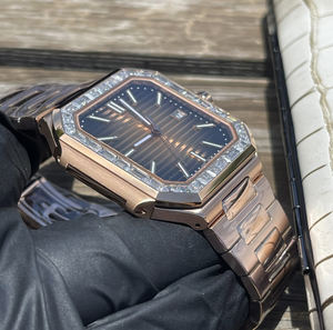 Reloj de Hombre de Lujo 2025, Estilo Vintage, Rectangular, de Acero Inoxidable, Cristal de Zafiro de Alta Calidad, Esfera con Agujas, Mecánico, Deportivo y Ejecutivo - Product Image 2