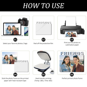 Sublimation Photo Frames Series MDF Heat Press Printable Sweet Photo <strong>Slates</strong> <strong>Blanks</strong> DIY for Desktop Souvenirs &amp; Home Decorations - Product Image 5