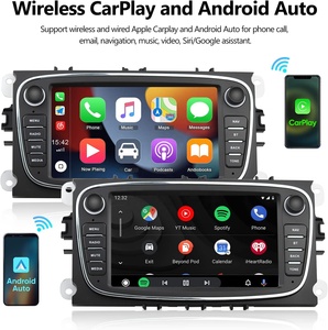 Podofo Android Autoradio 7 ''2 + 64GB Carplay Android Auto GPS WiFi BT FM RDS HiFi per Ford/Focus/Mondeo Autoradio - Product Image 2
