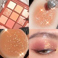 Palette de fard à paupières multichrome unique 9 couleurs professionnelle meilleure ombre à paupières longue durée marque privée fard à paupières peinture étanche