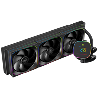 Refroidisseur de processeur liquide AIO Thermalright Frozen Horizon 360 Digital ARGB Noir avec écran numérique et ventilateur PWM 360 mm pour PC de bureau gaming