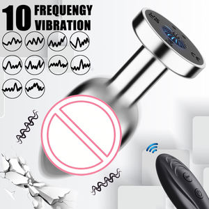 Анальная пробка с украшениями, роскошные анальные игрушки, вибрационная водонепроницаемая анальная пробка из ABS+жидкого силикона для мужчин и женщин, для секс-массажа - Product Image 2