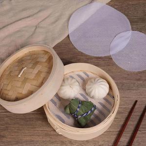 Ensemble de paniers vapeur pour aliments en bambou écologique Babybear, capacité de 3 L, 2 étages, mini cuiseur à dim sum, vente en gros - Product Image 4