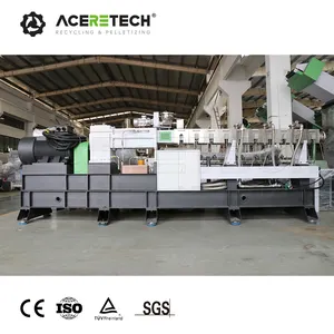 Hohe Produktivität ATE65 Kunststoff-Doppels ch necken extruder PP SBS gefüllt mit CaCO3 Recycling Pelletier maschine